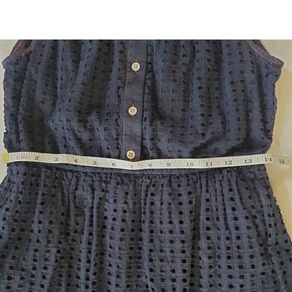 J. Crew Navy Eyelet Dress - Picture 5 of 8
